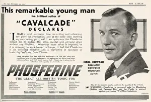 Wellness: Phosferine advert with Noel Coward