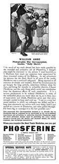 Endorsement: Phosferine advertisement, William Gore war correspondent