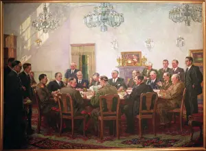 Pobeda: Photo of painting Tehran Conference of the Three Powers