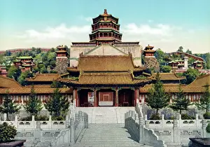 Rooftop: Photochrom print of the main buildings of Summer