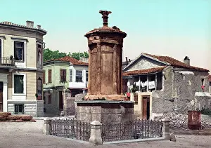 Corinthian: Photochrom print of the Monument of Lysicrates