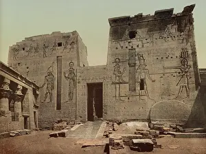 Gateway: Photochrom print of the Philae temple complex