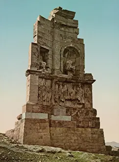 Cenotaph: Photochrom print of The Philopappos Monument in