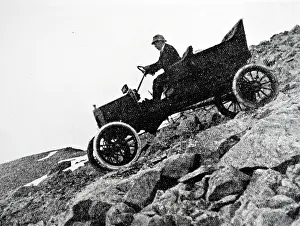 Tested: A photograph of an early Ford being tested