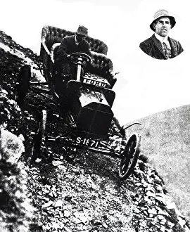 Tested: A photograph of an early Ford being tested