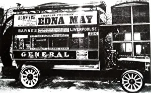 Motorised: A photograph of an early motorised bus