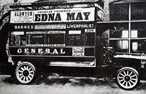 Motorised: A photograph of an early motorised bus