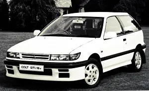 Mitsubishi: A photograph of a Mitsubishi Colt
