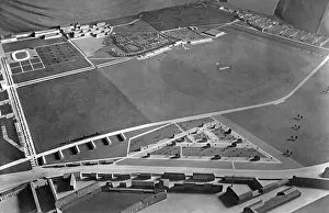 Tempelhof: Photograph of a model of the Tempelhof Field, 1926