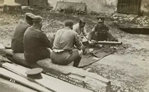 Silesia: Photograph of officers of the Leinster Regiment