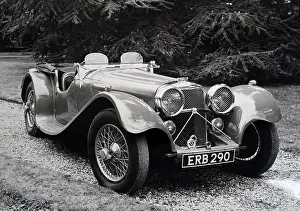 Sidecar: A photograph of an SS Jaguar 100