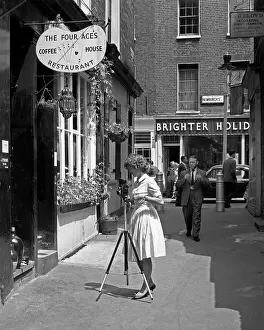 Brighter: Photographer setting up shot, London