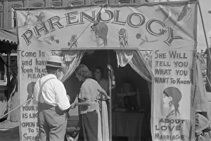 Brains: Phrenology reader's carnival attraction ?