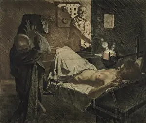 Repel: THE PHYSICIAN OF THE X-RAYS, depicts a physician ?
