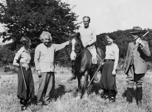 Concerned: The physicist and Nobel laureate Albert Einstein