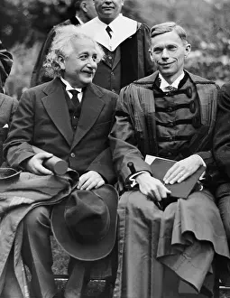 Harvard: The physicist and Nobel laureate Albert Einstein (left)