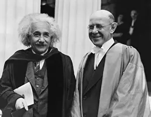 Doctorate: The physicist and Nobel laureate Albert Einstein standing