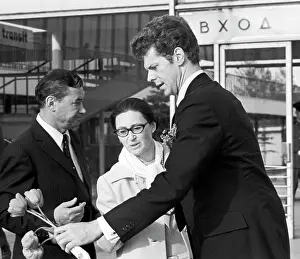 Welcomed: Pianist Van Cliburn, 1972