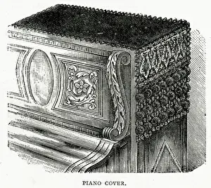 Embroider: Piano cover 1887