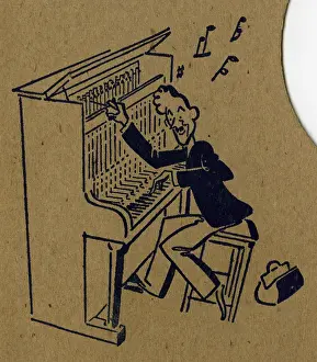 Sleeve: Piano tuner at work