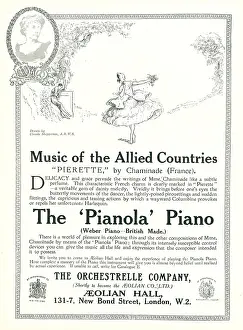 Pierette: The Pianola Piano Advertisement