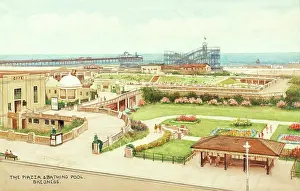 Carruthers: Piazza and Bathing Pool, Skegness, Lincolnshire