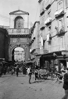 Dante: Piazza Dante in Naples, 1909