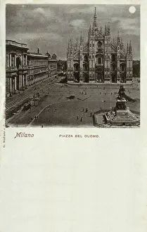 Tramline: Piazza del Duomo - Milan, Italy