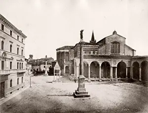 Bologna: Piazza San Domenico and church, Bologna Italy