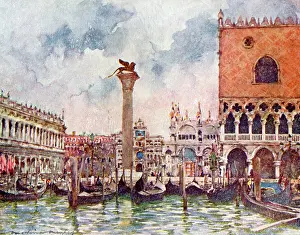 Gondolas: Piazza of St. Mark - Venice, Italy