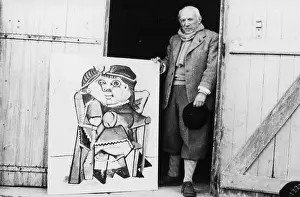 Cubism: Picasso with Painting, 1951