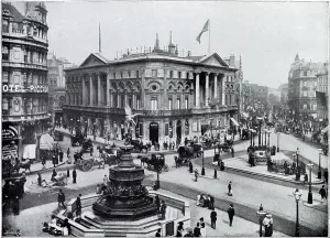 Shaftesbury: Piccadilly Circus, London 1896