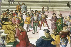 Toscana: Piccolomini Library. Piccolomini is crowned poet