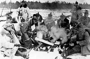 Campfire: Picket in the Pinsk Marshes, 1916