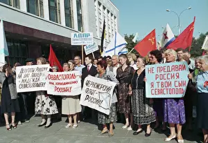 Picket: Picket of representatives of Sevastopol in Moscow