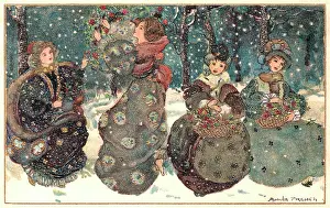 Christmastime: Picking holly at Christmas