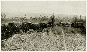 Ramc: Picking up wounded soldiers 1916