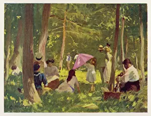 Picnics: PICNIC IN BOIS 1910
