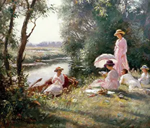 Blacklock: Picnic on the Ouse ' riverside scene