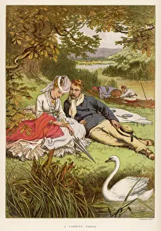Picnics: PICNIC BY THE RIVER 1875