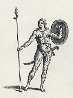 Picts: Pict warrior dressed in woad