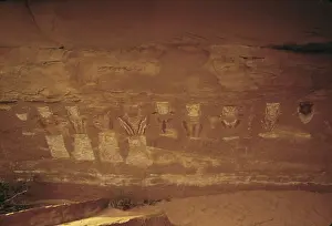 Pictographs: Pictographs called the Thirteen Faces in ?