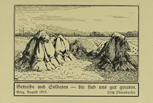 Cereals: Picture postcard. First World War