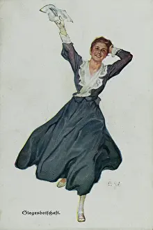 Karte: Picture Postcard. First World war