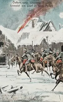 Occupies: Picture postcard. First World War