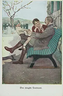 Karte: Picture Postcard. First World war