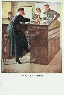 Karte: Picture Postcard. First World war