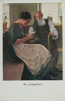 Karte: Picture Postcard. First World war