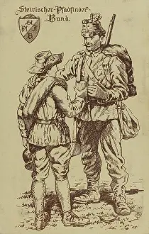 Styrian: Picture postcard. First World War