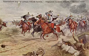 Pursuing: Picture postcard. First World War